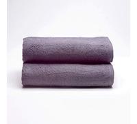 Sancarlos - Set of 2 Ocean Shower Towels, Dark Grey, 100% Cotton, 550 g/m2