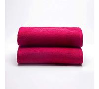 Sancarlos - Set of 2 Ocean Shower Towels, Maroon, 100% Cotton, 550 g/m2