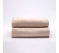 Sancarlos - Set of 2 Ocean Wash Basin Towels, Beige, 100% Cotton, 550 g/m2