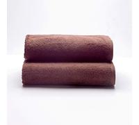 Sancarlos - Set of 2 Ocean Wash Basin Towels, Brown, 100% Cotton, 550 g/m2