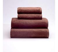 Sancarlos - Set of 4 Ocean Towels, 2 Washbasin and 2 Shower Towels, Brown, 100% Cotton, 550 g/m2