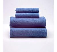 Sancarlos - Set of 4 Ocean Towels, 2 Washbasin and 2 Shower Towels, Dark Blue, 100% Cotton, 550 g/m2