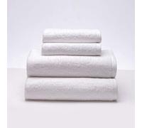 Sancarlos - Set of 4 Ocean Towels, 2 Washbasin and 2 Shower Towels, White, 100% Cotton, 550 g/m2