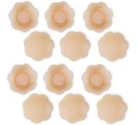 SanClever Nipple Covers No Show 6 Pairs Sticky Bra for Breast Pasties Invisible Nipple Covers Backless Sticky Bra Reusable for Women (Petals 6 Pairs, One Size)
