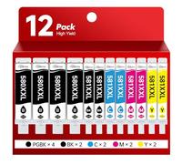 SANCTink 580XXL CLI-581XXL Compatible for Canon 580 & 581 ink cartridges | 12-Pack Multipack Compatible for Canon 581 Ink Cartridges for Canon TS705 TR8350 TS6150 TS6250 TS8550 TS6151 TS8150 TS8151