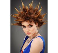 Sancto International 80s Punk Blonde Spiked Rocker Wig