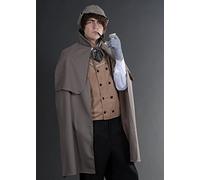 Sancto International Deluxe Grey Sherlock Holmes Victorian Cape