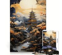 Sanctuary Among The Sakura Jigsaw Puzzle for Teenagers 1000 Pieces Mind Skill Toy Gentle Leisure Design Assembly Premium Gift (50x75cm)