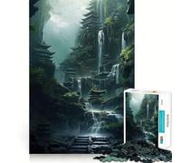 Sanctuary of The Cascades Jigsaw Puzzle 1000 Piece for Teenagers Reason Skill Toy Relaxing Fun Exact Cut (50x75cm)