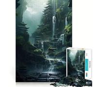 Sanctuary of The Cascades Jigsaw Puzzle for Teenagers 1000 Pieces Boost Memory Relaxing Fun Premium Cut Stylish Gift (38x26cm)