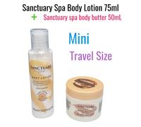 Sanctuary Spa Body Lotion 75ml + Body Butter 50ml Duo Set Mini Travel Size