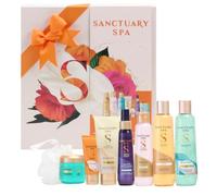 Sanctuary Spa Discovery Complete Spa Retreat Gift Set for Women, Bath Float, Body Wash, Body Butter, Body Scrub, Body Lotion, Hand Cream & Sleep Mist, Vegan Spa Collection