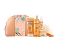 Sanctuary Spa Gift Set, Uplifting Moments Travel Wash Bag Vegan Beauty Gift, Gifts For Women, Gift For Her, Pampering Set, Body and Bath Set, For Birthday, Vegan Free