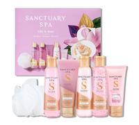 SANCTUARY Spa Lily & Rose Perfect Pamper Parcel - Luxury Bath & Body Gift Set for Women with Shower Gel, Body Lotion & More - Relaxing Spa Gift for Her, Ideal for Birthday, Christmas & Self Care
