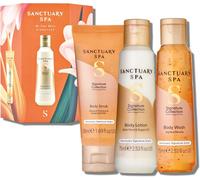 Sanctuary Spa Me Time Minis 200ml Vegan Body Wash Scrub Lotion Gift Set