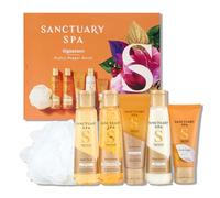 SANCTUARY Spa Signature Perfect Pamper Parcel - Luxury Bath & Body Gift Set for Women with Body Wash, Lotion & More - Relaxing Spa Gift for Her, Ideal for Birthday, Christmas or Self Care