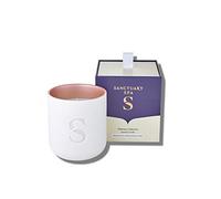 Sanctuary Spa Wellness Candle | Violet, Jasmine and Sandalwood Scented Ceramic Candle, 260 g | Natural Shea Wax | 45 Hour Burn Time | with Gift Box