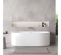Sanctura Everlast Back to Wall Freestanding Bath 1600 x 780mm
