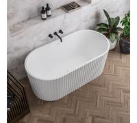 Sanctura Isleworth Fluted Freestanding Bath 1650 x 750mm