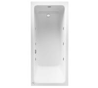 Sanctura Whirlpool Bath 1700 x 750mm with 6 Jets - Single Ended Square