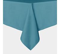 sancua Rectangle Tablecloth - 54 x 78 Inch - Stain and Wrinkle Resistant Washable Polyester Table Cloth, Decorative Fabric Table Cover for Dining Tables, Buffet Parties and Camping, Teal
