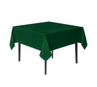 sancua Small Square Tablecloths 36x36 Inch - Hunter Green Table Cloth for Square or Round Tables, Washable Polyester Fabric Table Cover for Christmas Nightstand End Bedside Tables