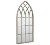 Garden Mirror Iron for Outdoor Use Decor Black/Sand 100x45/70x30 cm vidaXL