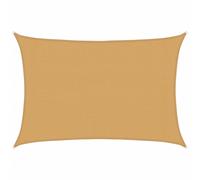 vidaXL Sunshade Sail 160 g/m² Rectangular Sand 3x4 m HDPE, Yellow