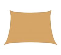 vidaXL Sunshade Sail 160 g/m² Trapezium Light Grey 4/5x3 m HDPE - Brown, Brown