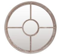 (sand, 60 x 4 cm) vidaXL Mirror Sand Iron Round for Indoor Use Mirror Black/Sand 40x4/60x4 cm