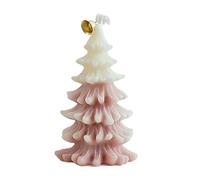 Sand And Fog Candle Big Candle Christmas Tree Scented Candles Box Set Diy Atmosphere Decoration Modeling Christmas Candles 8 Candle Holders for Candlesticks Unscented Pillar 3x4 (Pink, One Size)