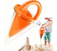 Sand and Water Mixing Toy Spilling Funnel,Drippy Sand Castles Maker,Sands Funnel Beach Toy,Sands Dripper Beach Toys,Sandcastle Building Kit for Adults,for Beaches Castles Building Beaches (Orange)