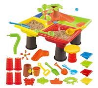 Sand and Water Table - Sensory Water Table Sandbox Toys | Interactive Activity Center Playset Outdoor Toys for Toddler Kids Summer Backyard Garden Beach Camping Party Pool