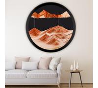 Sand Art Liquid Motion, 360° Rotate Wall Mounted Sand Art, Dynamic Sand Picture Moving Sand Art, Round Glass 3D Deep Sea Sandscape,Relaxing Relieve Depression, Home Office Work Room Decor(M,17.3IN)