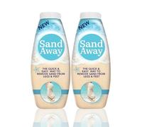 Sand Away Sand Remover Powder Pack of 2 x 226g | Quick and Easy Sand Remover for Beach | Beach Powder Sand Removing