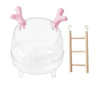 Sand Bath for Hamsters, Hamster Bath with Ladder, Spacious Hamster Sand Bath with Ladder, Removable, Washing Suitable Digging Space for Small Pets Such as Hamsters and Gerbils