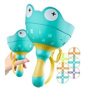 Sand & Beach Toys - Frog-themed Flying Disc Catching Toy Set | Launching Activity | Capture Catching Disk Game for Park Backyard Beach Boys Girls Children Over 4 Years Old Yard Lawn
