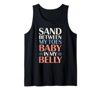 Sand Between My Toes Baby In My Belly Summer Pregnancy Tank Top