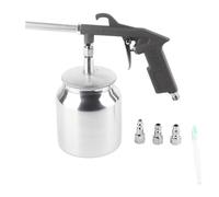 Sand Blaster Air Gun Kit with 750CC Aluminium Pot for Glass Sanding Coating Metal Rust Removal and Surface Preparation Fine Spraying Sandblasting Spray Gun for DIY Automotive Restoration