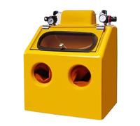 Sand Blaster Cabinet for Wet and Dry Parts Processing, Adjustable Air Pressure with Two-Hand Operation for Efficient Cleaning and Surface Preparation