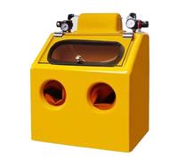 Sand Blaster Cabinet - Heavy Duty Wet and Dry Sandblaster for Parts Processing, Stable Air Pressure, Adjustable, Two-Hand Operation, Bench Top Blaster with Lighting