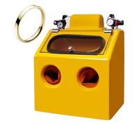Sand Blaster Cabinet with Foot Switch & Integrated Light for Efficient Metal Rust Removal, Polishing & Detail Finishing - Portable Design for Easy Use
