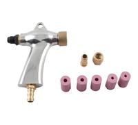 Sand Blaster Gun - Aluminum Alloy Air Sandblaster with 5 Ceramic Nozzles for Sandblasting Cabinet Machine