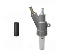 Sand Blaster Gun Boron Carbide Nozzle Air Sandblaster Gun Kits Stainless Steel Spray Gun Sandblasting Gun Rust Dust Remove B1 sandblasting Gun + Boron Carbide 80 * 20 * 10 2pcs