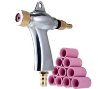 Sand Blaster Gun, Sandblasting Sandblaster Gun Kit for Sandblast Blast Cabinet with 10Pcs Ceramic Nozzles