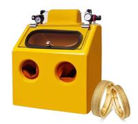 Sand Blasting Cabinet with Foot Pedal Control - Efficient Sandblasting Work Station for Metal Rust Removal and Impurity Cleaning, Wet and Dry Spray Options