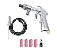 Sand Blasting Gun Kit, Handheld Sand Blasting Gun Sandblaster with 5pcs Nozzles and Hose Sandblaster Nozzle Set for Decorate Removing Surface Paint Stains Rust