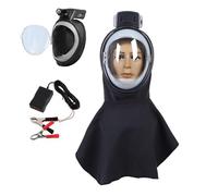 Sand Blasting Hood,Electric Ventilated Sand Blasting Hood, Cap Protective Anti Fog Anti Dust Hood,Visor Home Renovation Industrial Grinding Agricultural Harvesting(No lights)