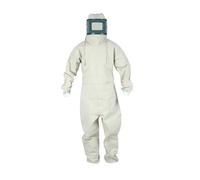Sand Blasting Suit Protective Work Overalls with Hood for Sandblasting Painting Cast Iron Operations- beige