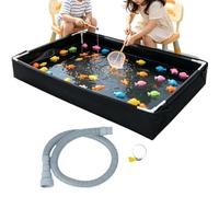 Sand Box For Kids Sand Pit With Lid With Detachable Drain Pipe 102x51x10cm